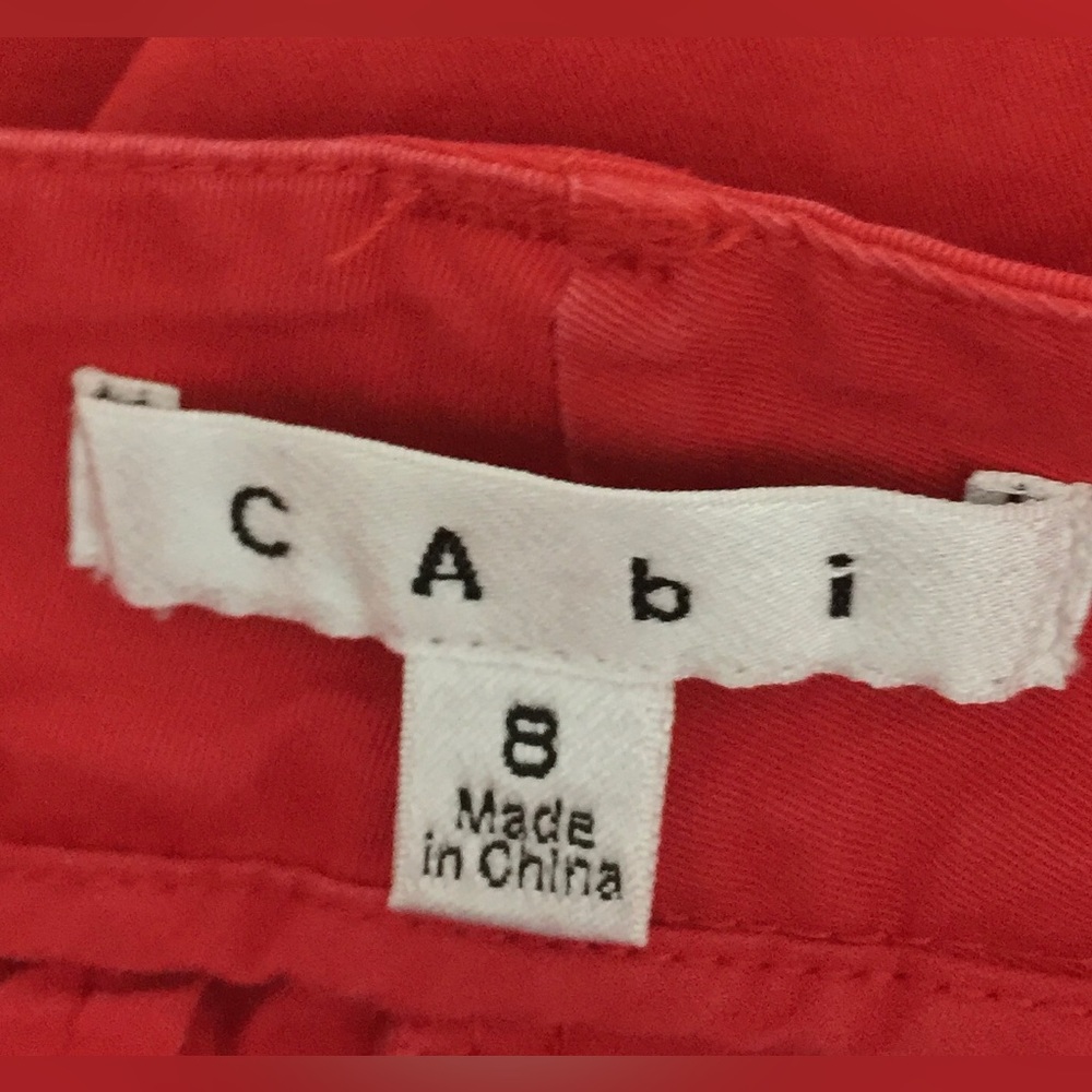 Cabi Style #646 Work It Poppy Red Stretch Capri P… - image 7